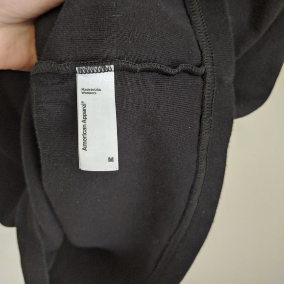 LAST CHANCE Black American Apparel Off-Shoulder Fitted Dress - Picture 4 of 4